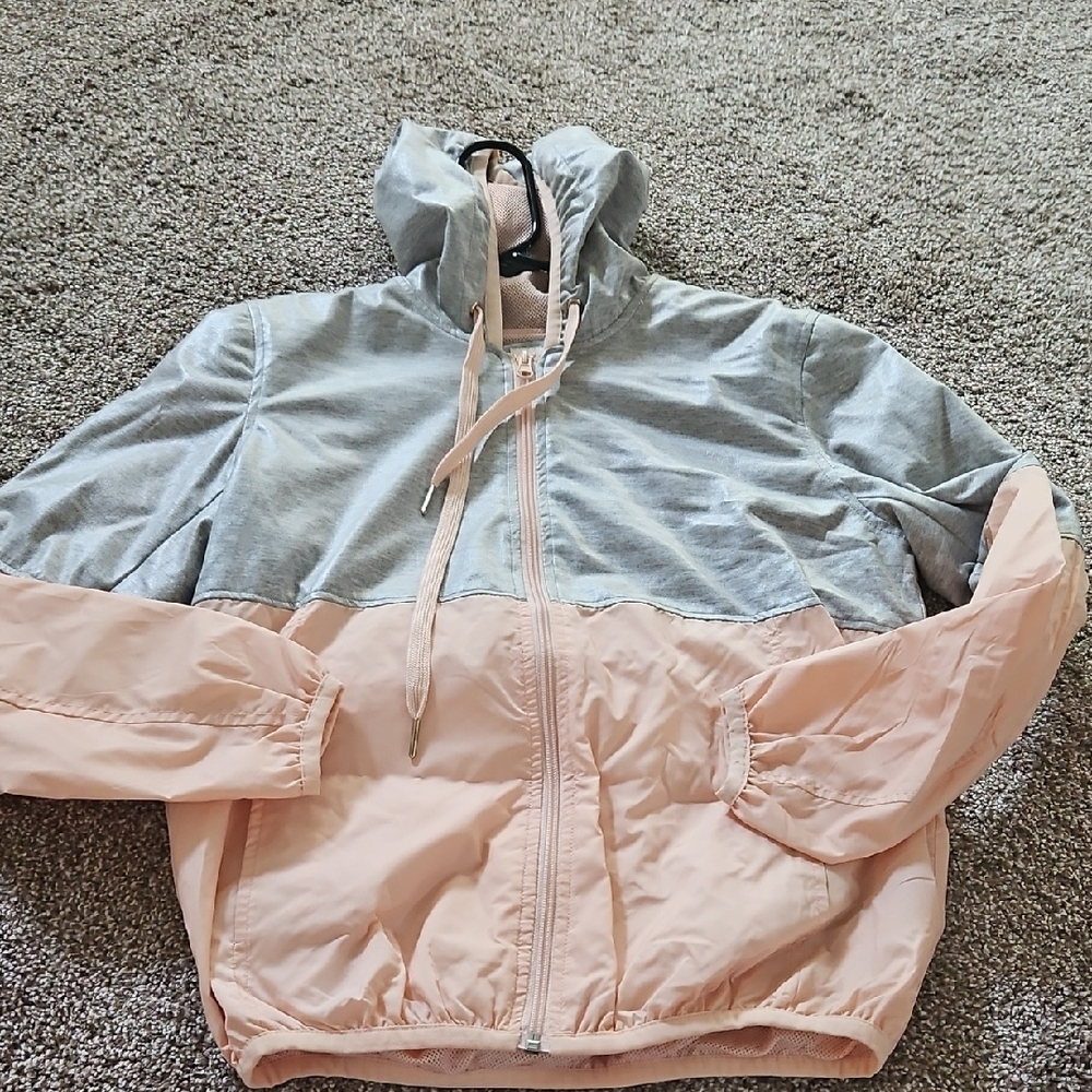 Forever 21 Gray and Pink Hoodie